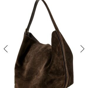 Toteme Espresso Suede Hobo Belt Bag